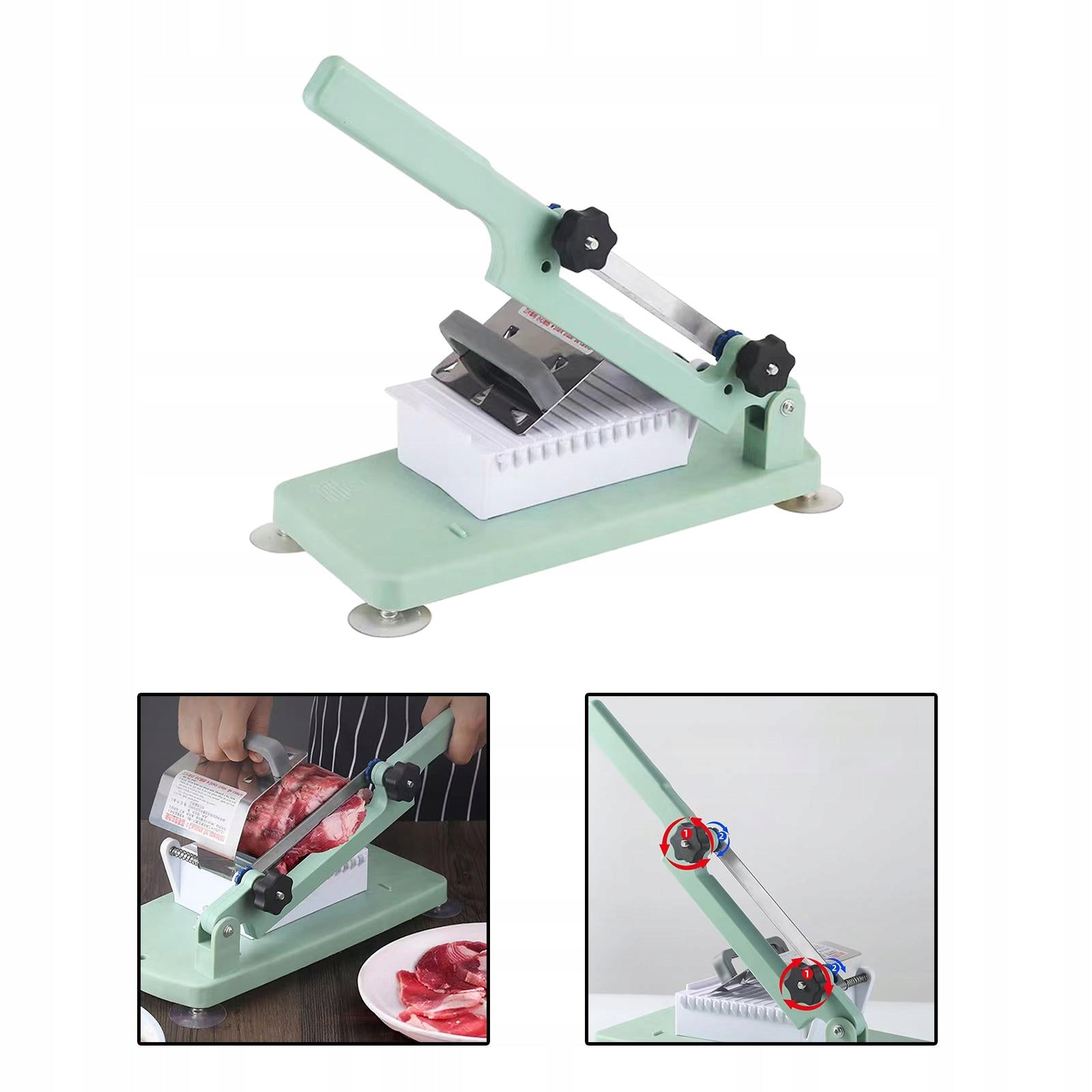 Manual Frozen Meat Slicer Beef Mutton Roll Slicing Machine Roll Meat