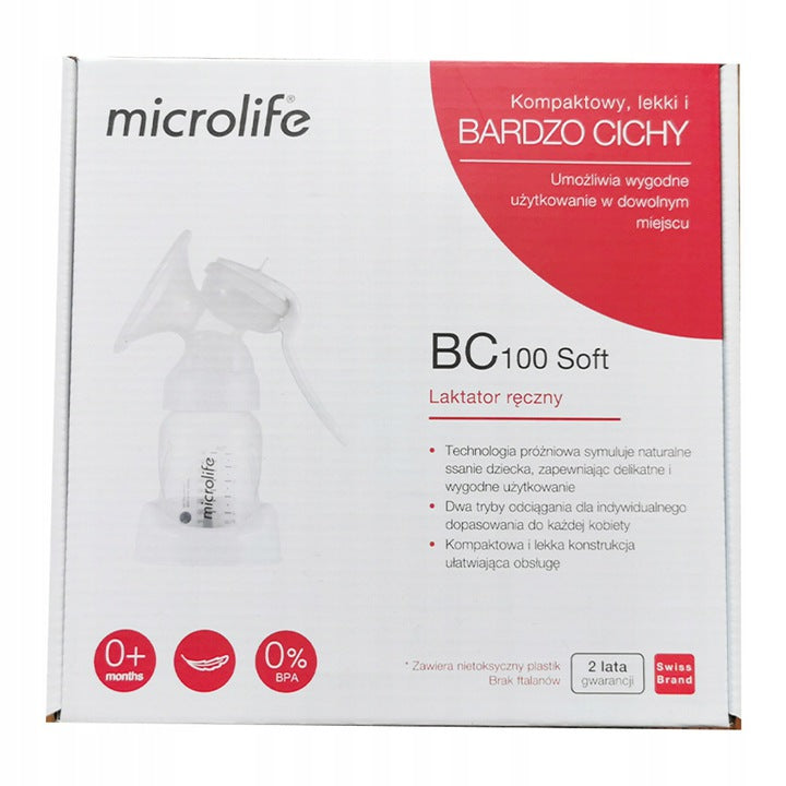 Manual breast pump Microlife 180 ml BC100 QUIET