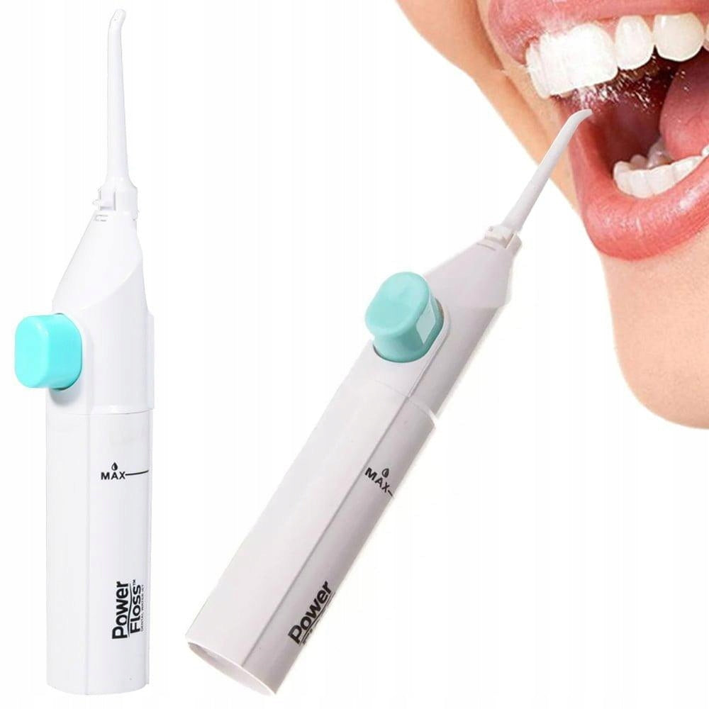 Manual dental shower for plaque removal