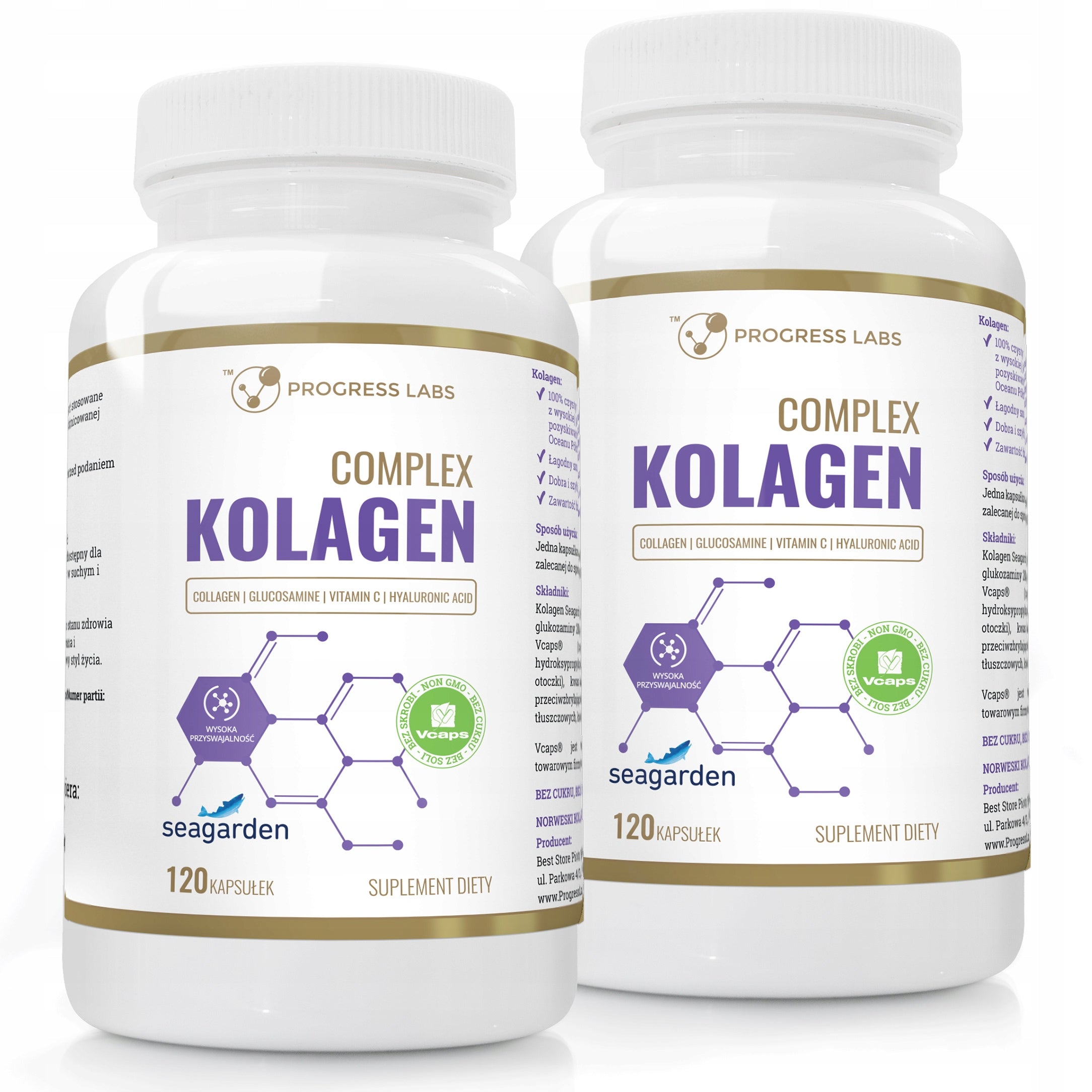Marine Fish Collagen 500 mg FOR JOINTS BONES SKIN Collagen Wit C 240 capsules