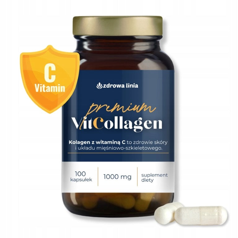 Marine collagen with vit C capsules Premium VitCollagen 100 capsules