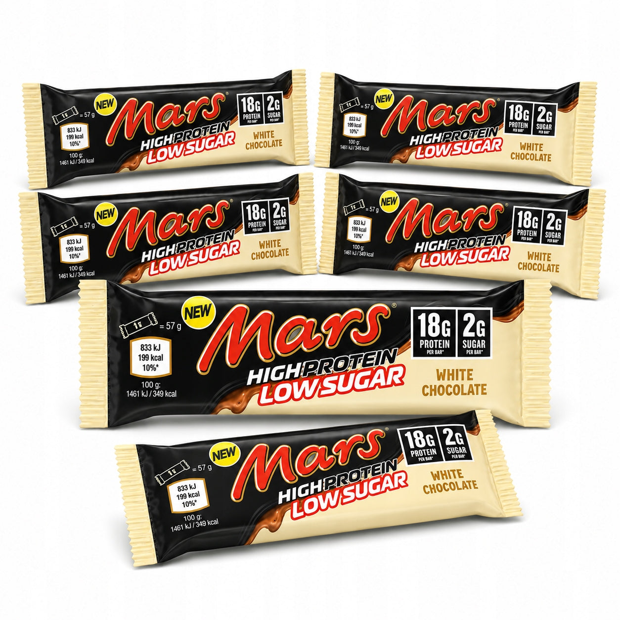 Mars Hi Protein Low Sugar bar 57g white chocolate protein bar