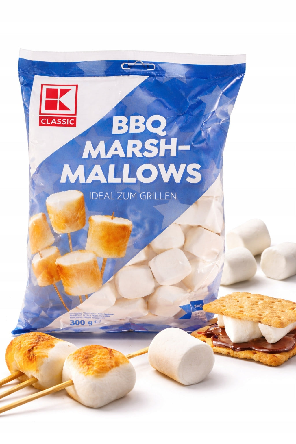 Marshmallow Bbq Barbecue Foam Large Sweet 300g German