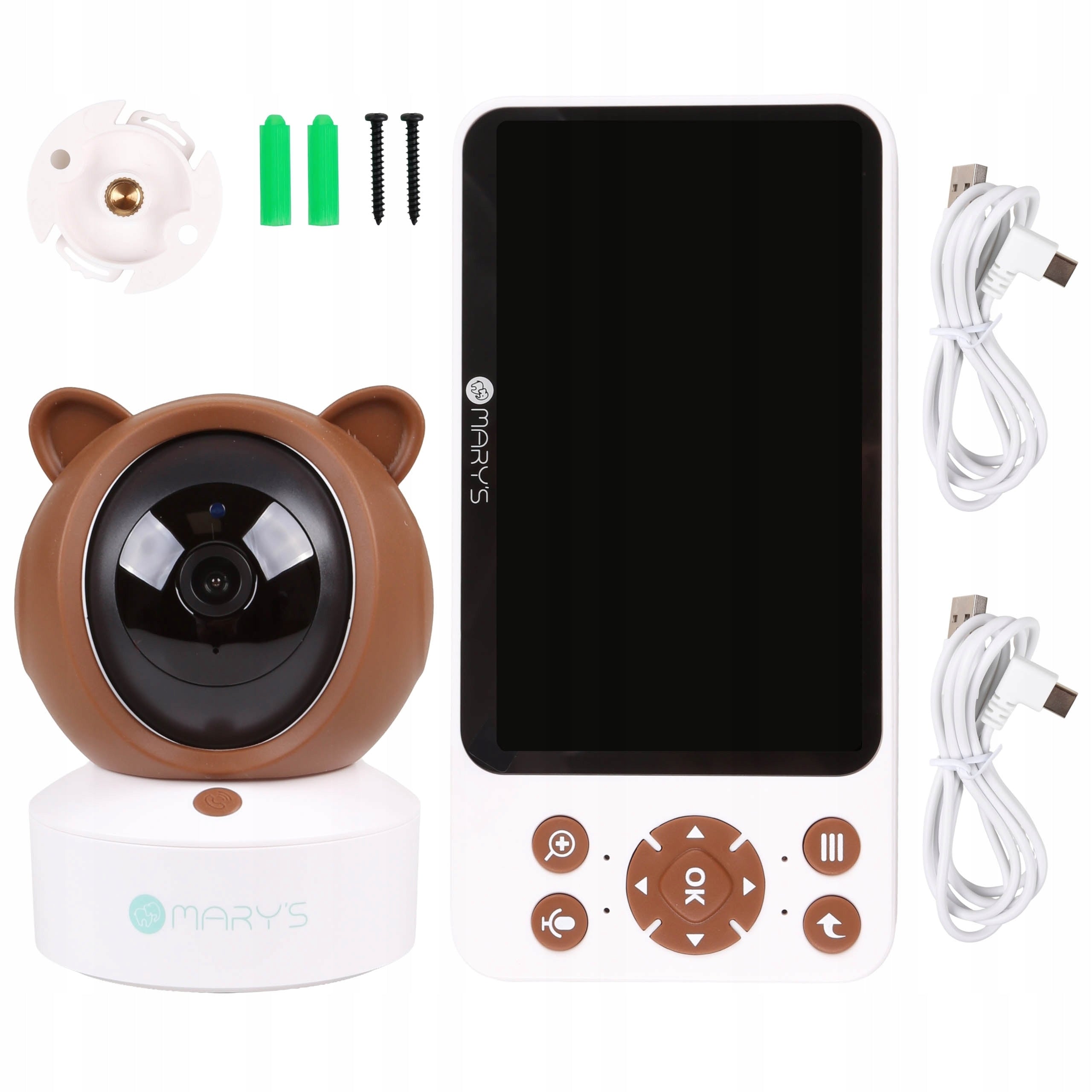 Mary’s Baby Monitor Electronic Camera with MONITOR, 2in1 BEAR WiFi TUYA, USB Packaging status original
