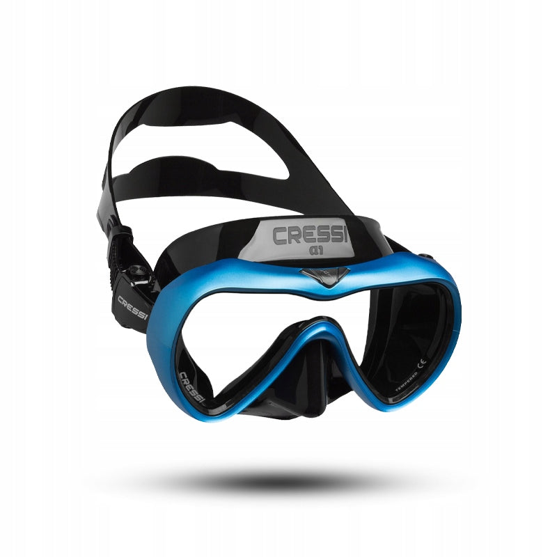 Mask / Diving Glasses - Cressi A1 - Black Blue - Anti-Fog