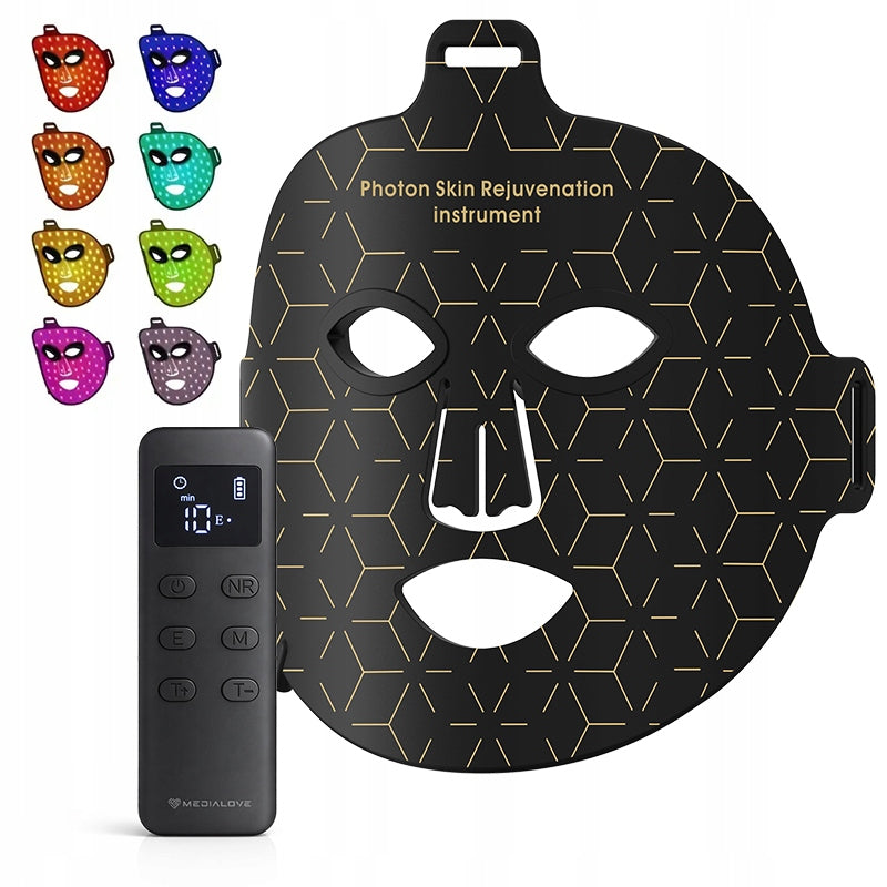 Mask Photon LED phototherapy skin care regeneration 8 colors of light