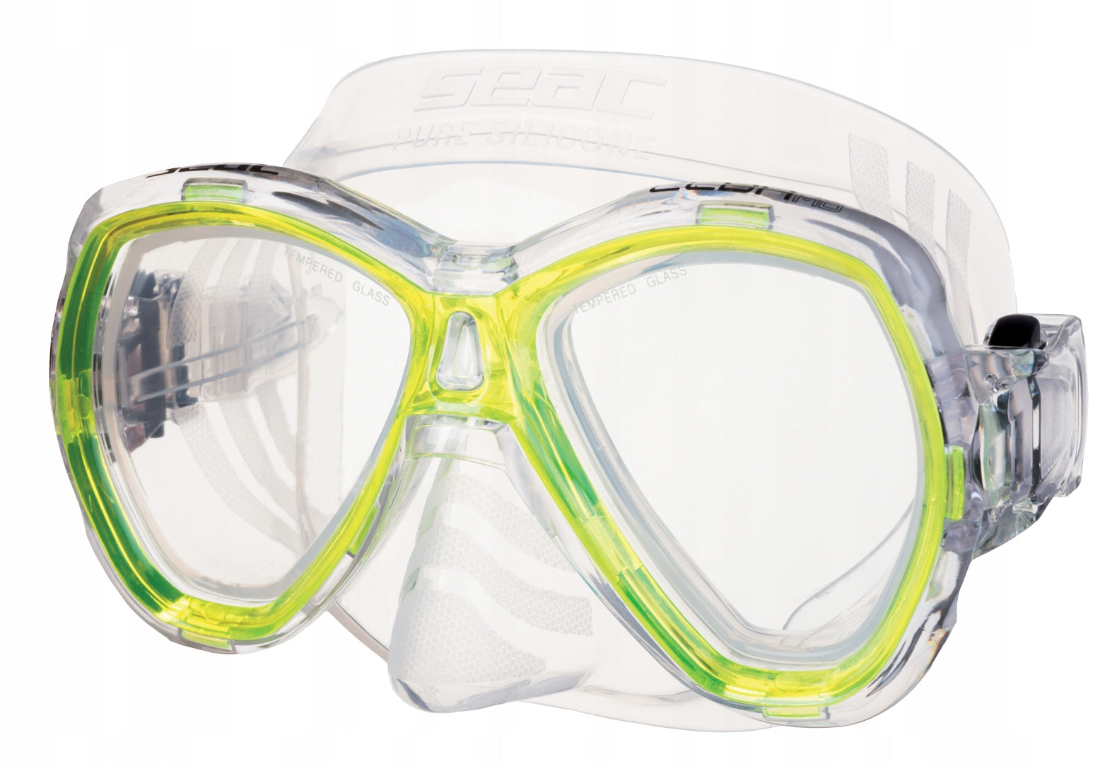 Mask SEAC ELBA yellow, great for snorkelling Color yellow