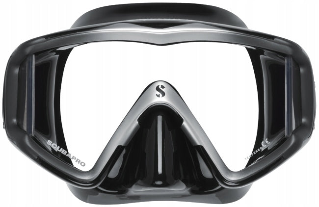 Mask Scubapro Crystal Vu (Silver frame) Color black