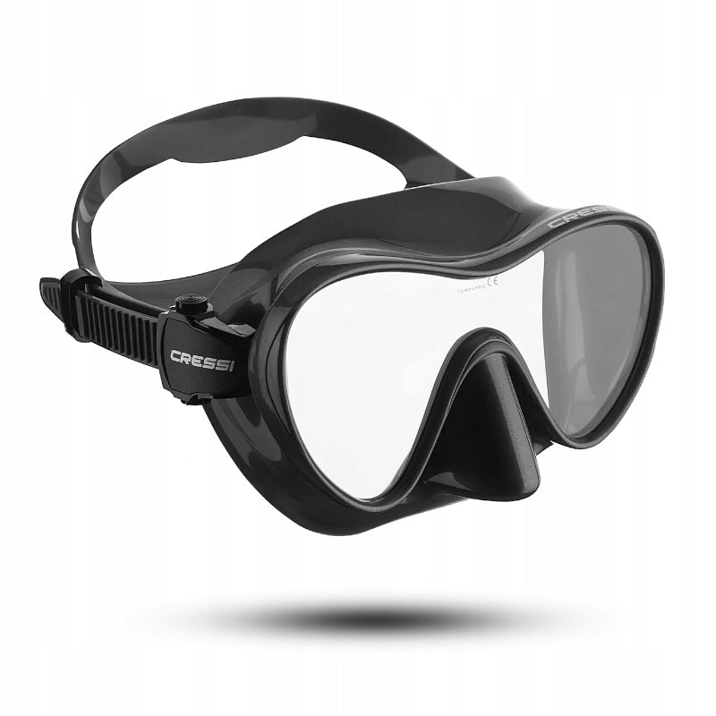 Mask / Single-pane diving glasses - Cressi F1 - Silver - ZDN281051