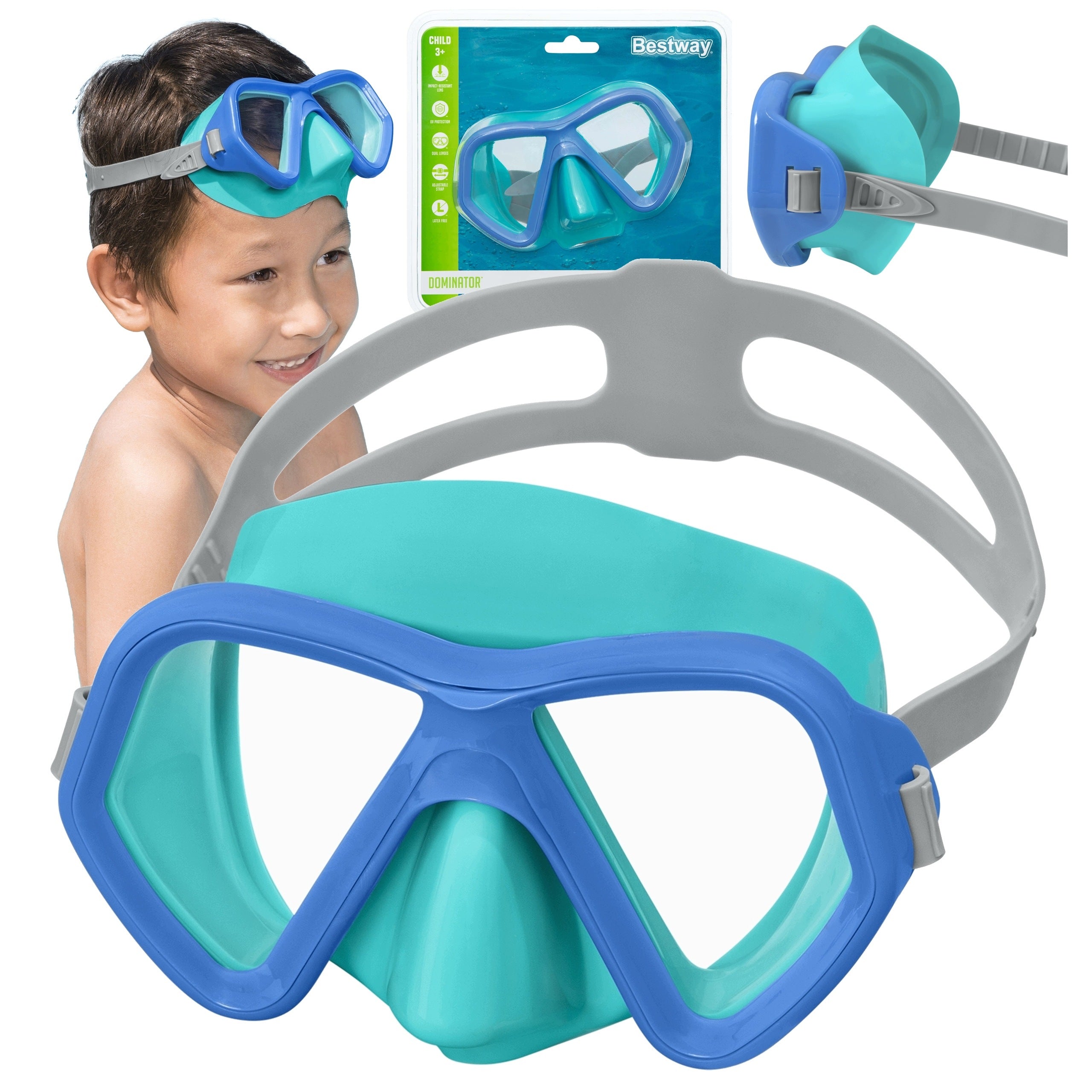 Mask Swimming Glasses For Swimming Diving For Children Bestway 22048