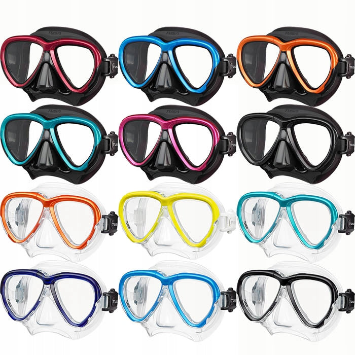 Mask TUSA INTEGA M2004BK transparent-black Color black