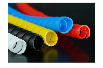 Masking Spiral Braid Cover Cable Organizer 8 mm Yellow 110cm Brand no brand