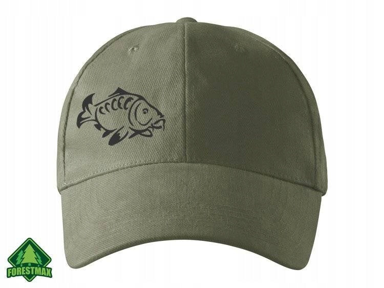 Masking summer cap for Fisherman 100% cotton khaki print KARP Brand ForestMax
