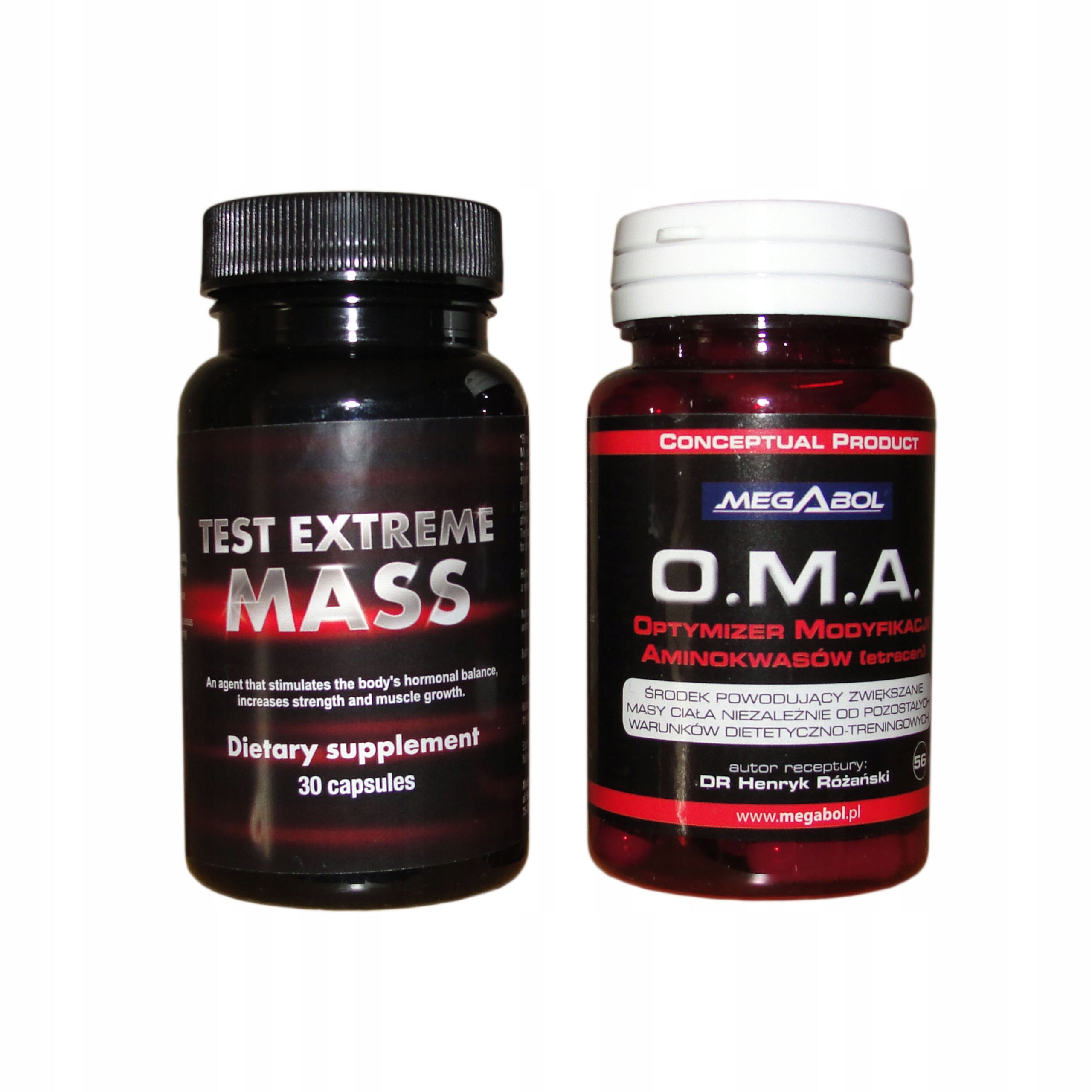 Mass Extreme + OMA test for muscle mass and strength building muscle mass