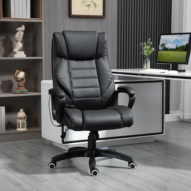Massage Chair With Remote Control Office Black Armchair Manufacturer code Krzesło Masujące Z Pilotem Biurowe Czarne