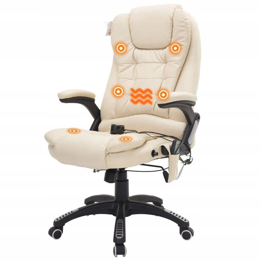 Massage Chair With Remote Control Office Heating White Brand PAKO