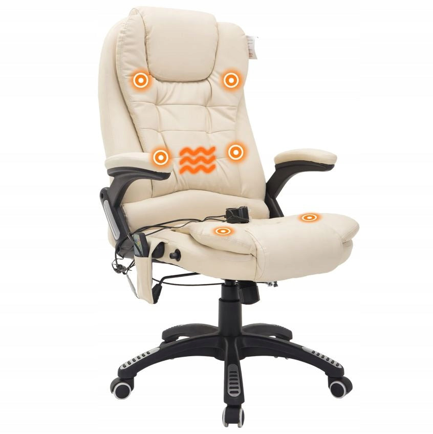 Massage Chair With Remote Control Office Heating White EAN (GTIN) 5906142944613