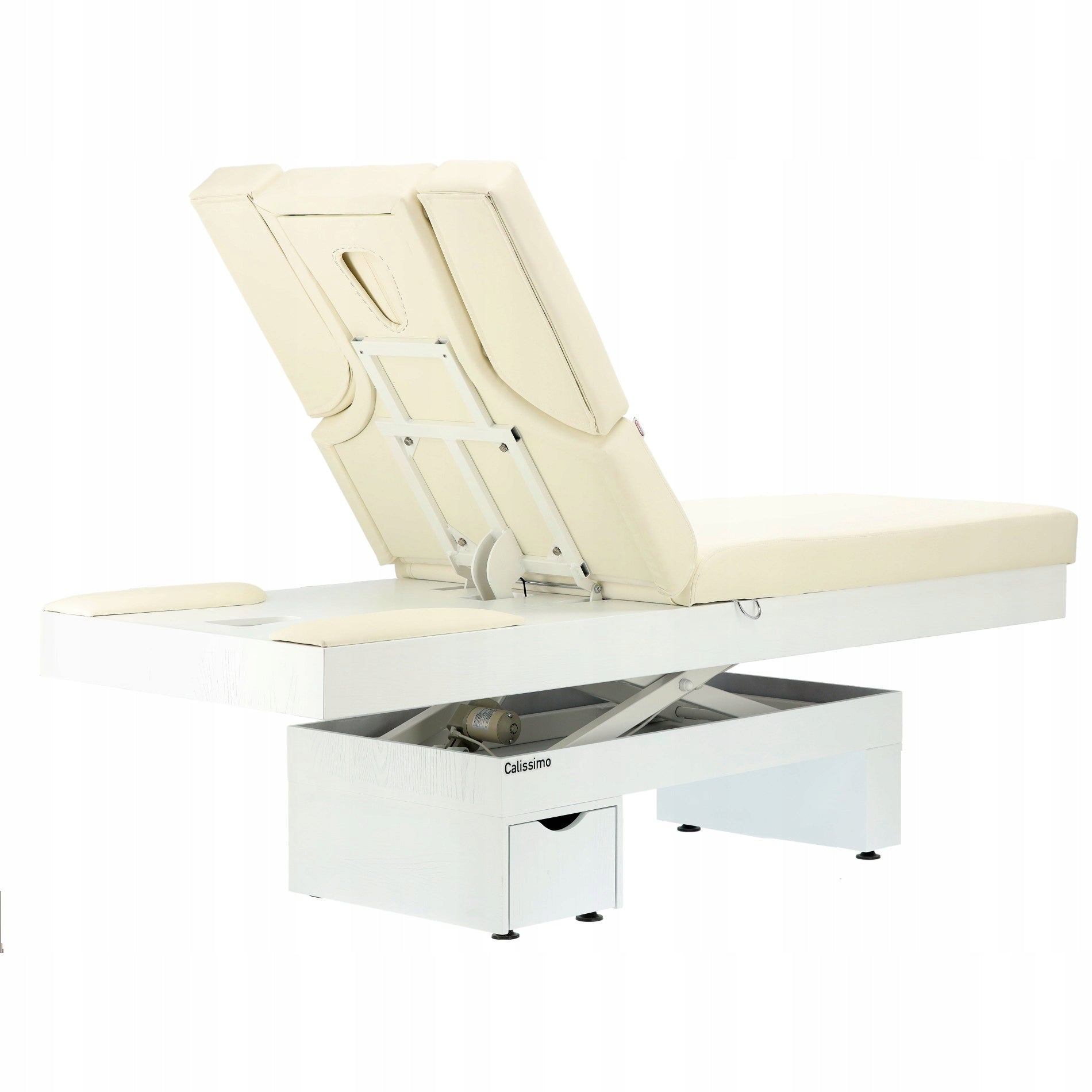 Massage Cosmetic Bed Illuminated Electric Couch Heated Fi Color beige