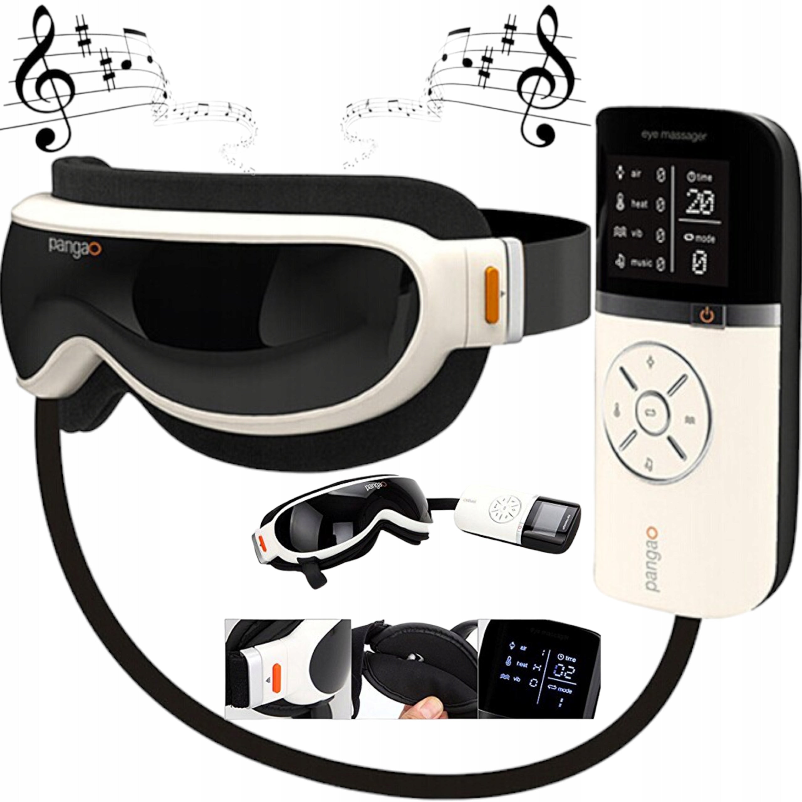 Massage Glasses Massager for temple eye area Massage Heated massage