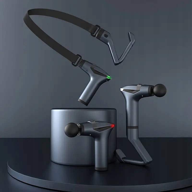 Massage Gun 12 Levels, Detachable Handle, LCD, USB, 4 Heads Packaging status original
