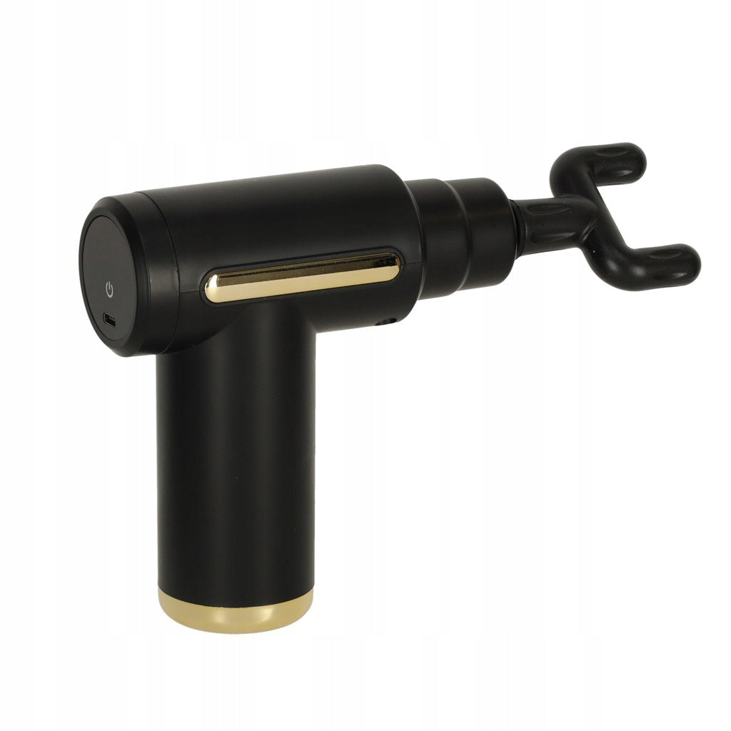 Massage Gun Body Back Massager LED 4in1 Black Kik Brand Ikonka