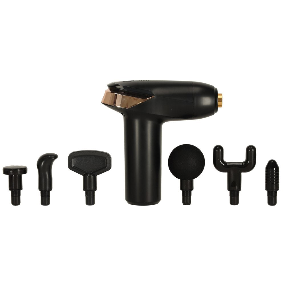 Massage Gun Body Back Massager Mini LED 6in1 Massager KX3711 Brand Ikonka