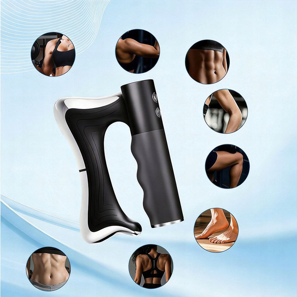 Massage Gun Fascia Massager EMS Anti-Cellulite With Body Heating Packaging status original