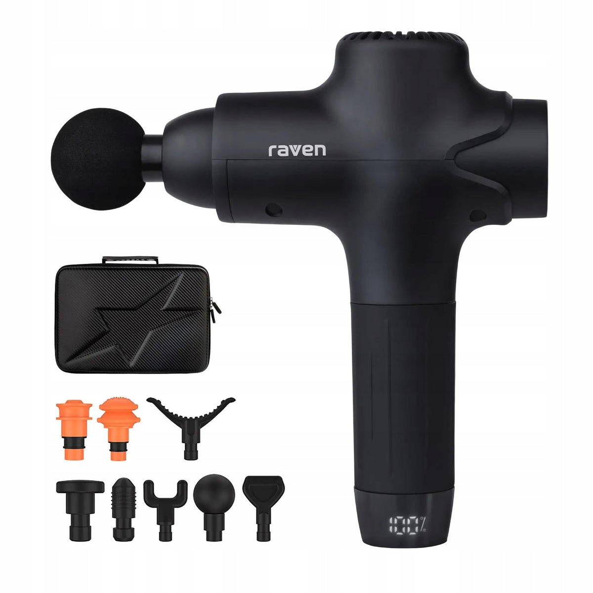 Massage Gun Handheld Massager Rechargeable Body RAVEN EMA003