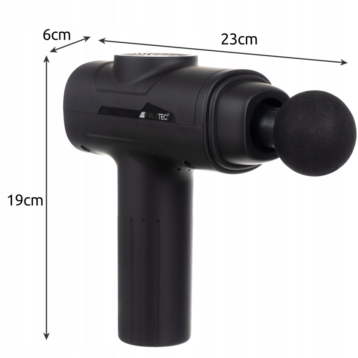 Massage Gun Malatec Back Body Massager 8 Tips Set Brand Malatec