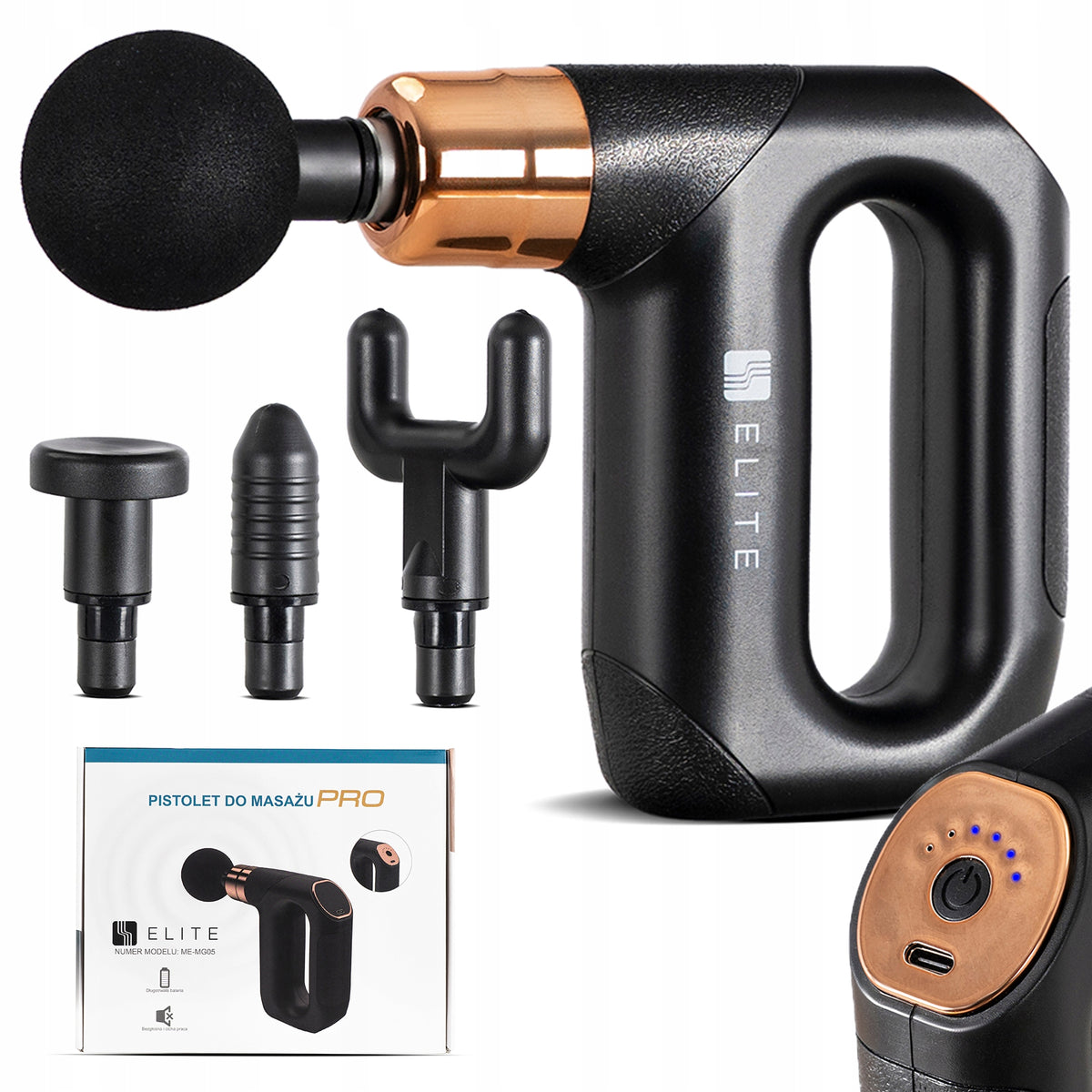 Massage Gun - Small Back Foot Massager MINI ELITE ME-MG05 Packaging status original
