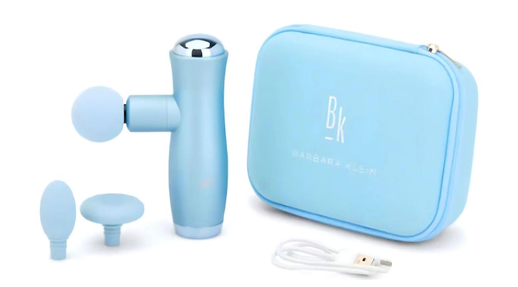 Massage Gun with 4 Degrees 1600mAh Timer Function Light Blue