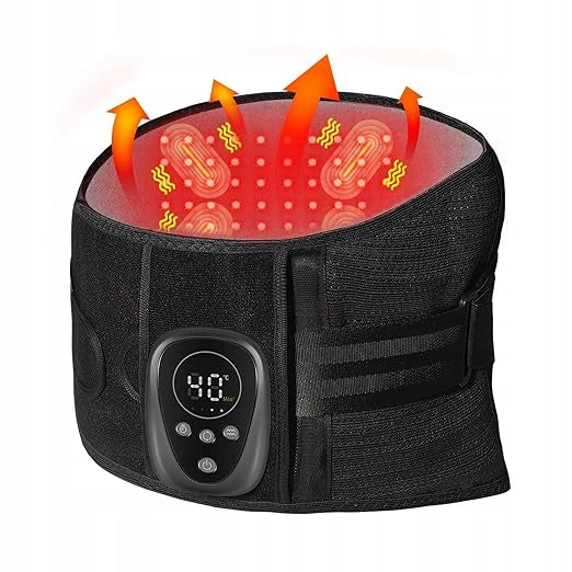 Massage belt with heated and red light therapy size M