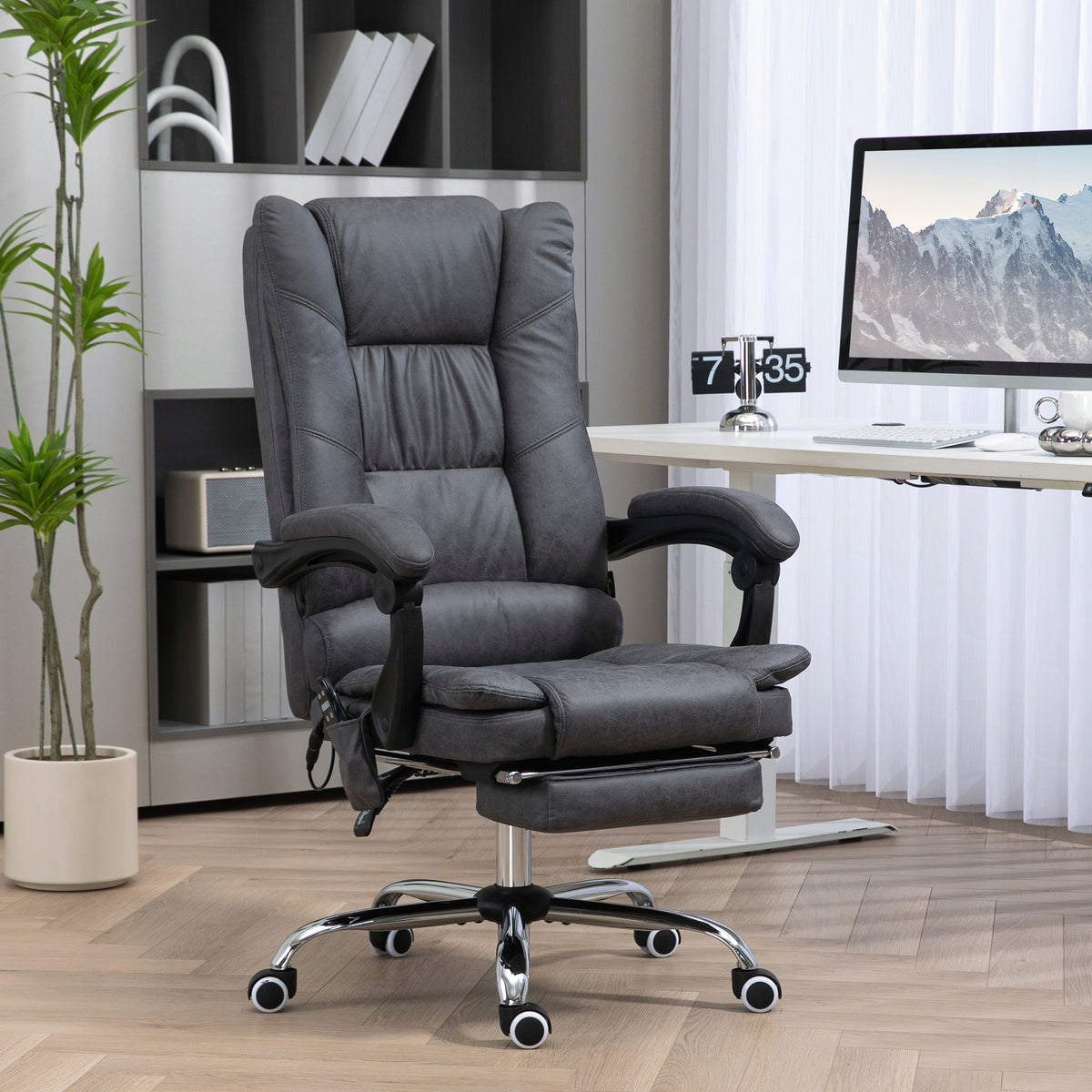 Massage chair for office with massage function, with footrest, height adjustment Brand Vinsetto