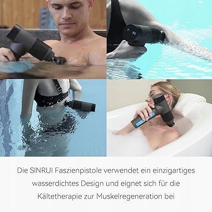 Massage gun waterproof 5 massage heads 6 massage modes IP68 Brand no brand