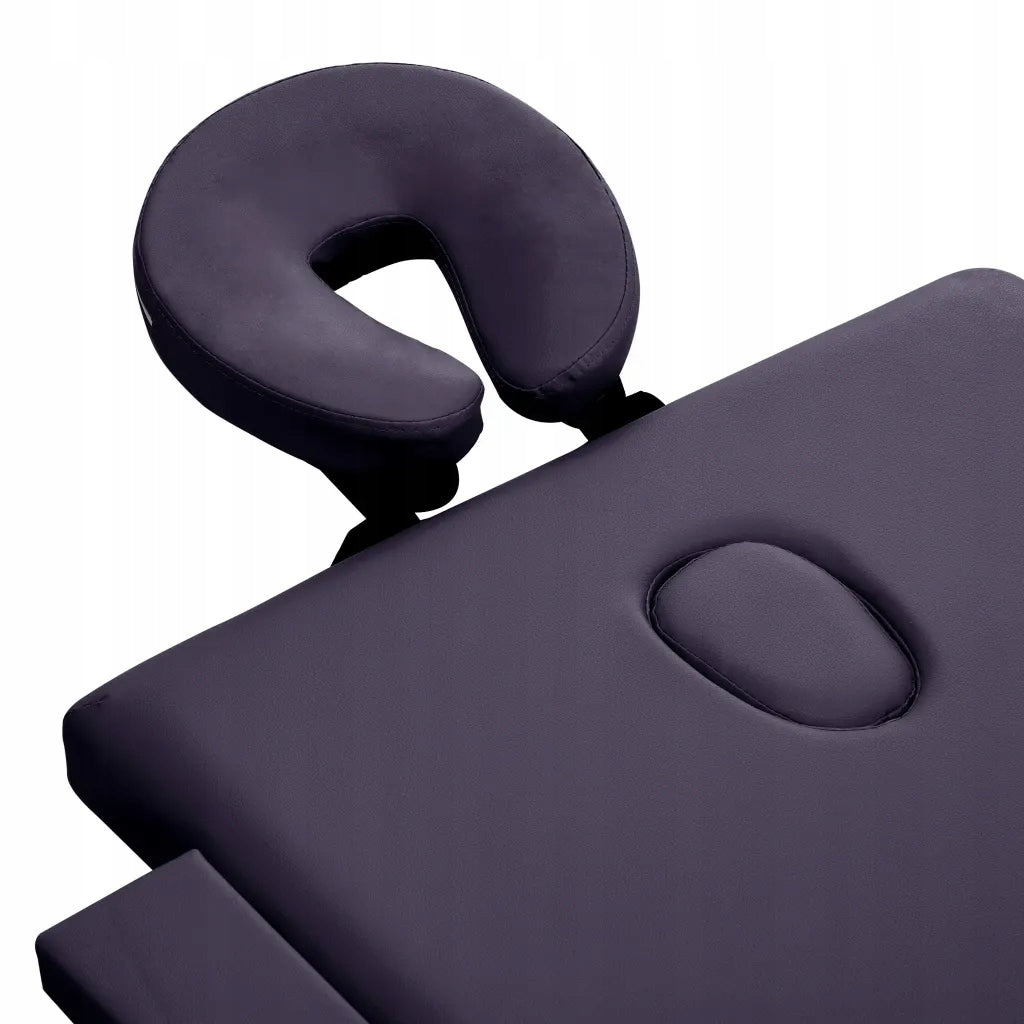 Massage table 3-zone purple 191x70 cm Kind stationary table