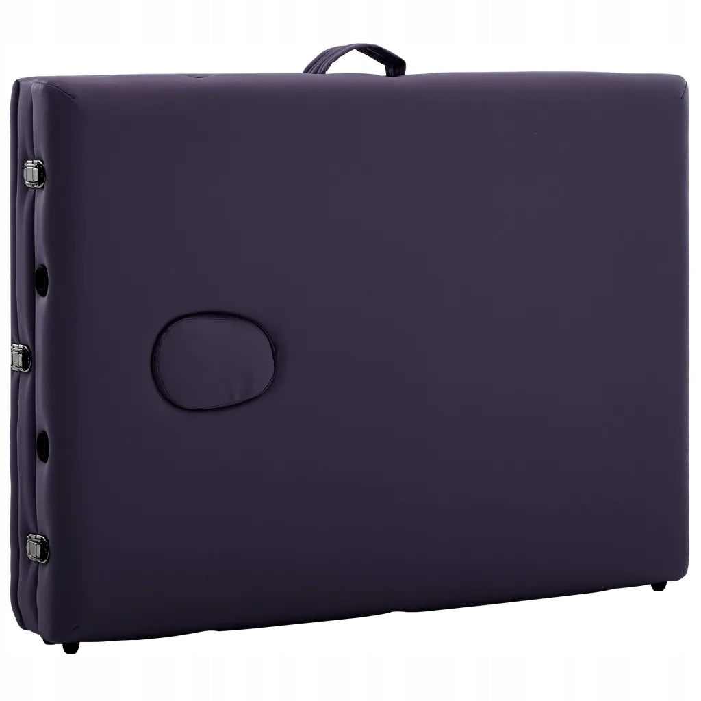Massage table 3-zone purple 191x70 cm Weight 18.85 kg