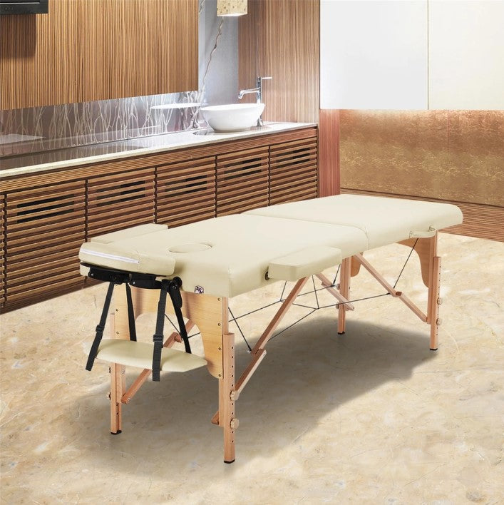 Massage table EASY 194x70 WOODEN folding + AKCESORIA BAG purple Brand no brand