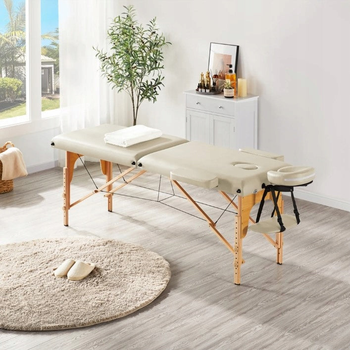 Massage table EASY 194x70 WOODEN folding + AKCESORIA BAG purple Manufacturer code 610888 LAVENDER