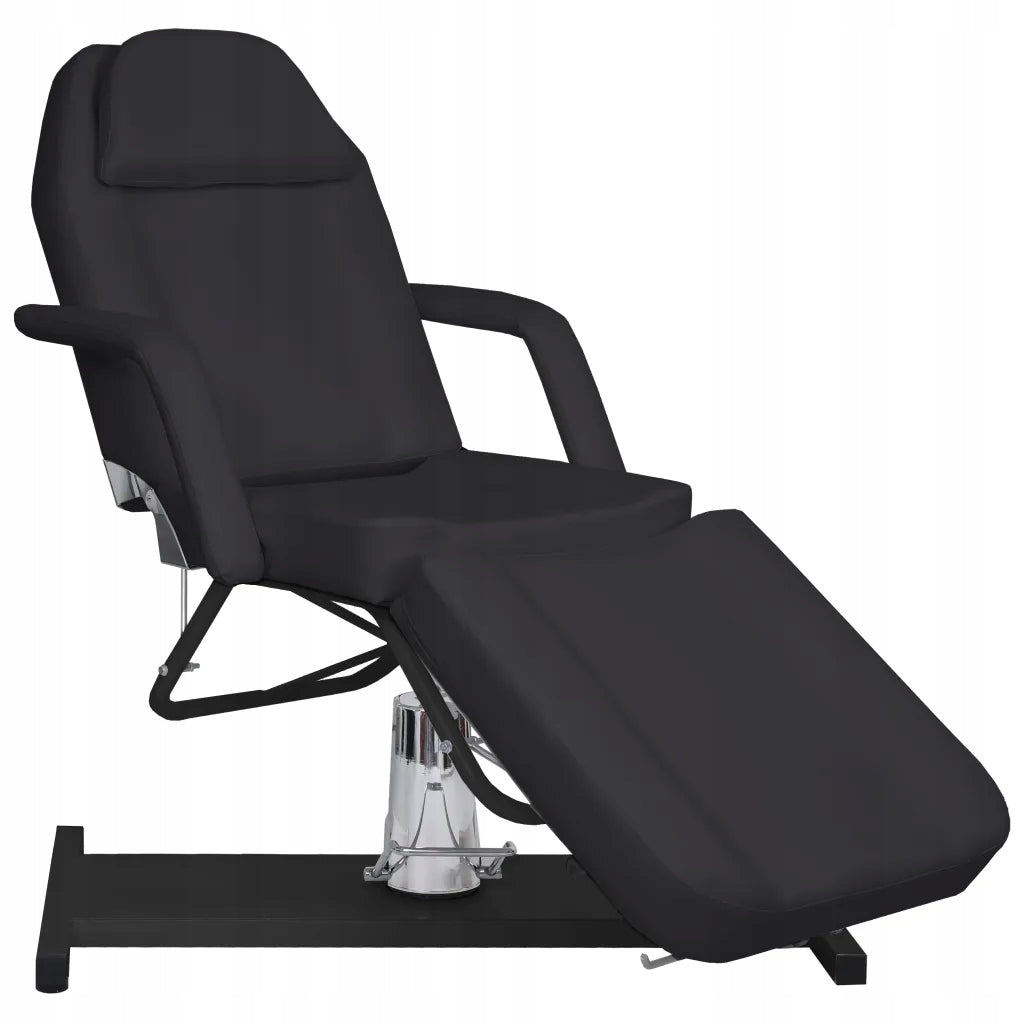 Massage table - black, 180x62x(87-112) cm