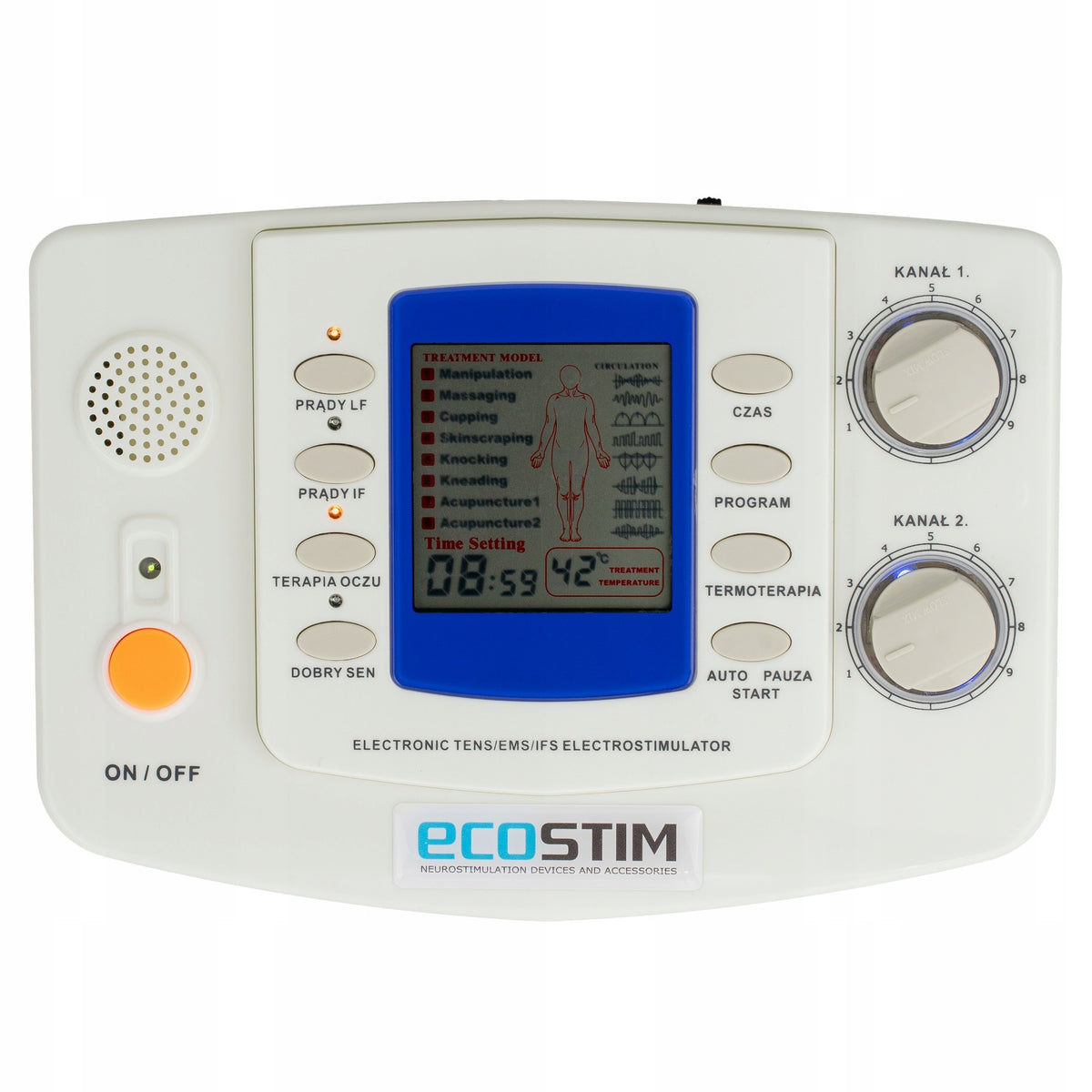 Massager ECOSTIM Electrostimulator TENS EMS Thermotherapy and Acupuncture ECO90 Manufacturer code K.ECO90