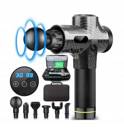 Massager Msport SDH255 Carbon massage gun + tips black Brand MSport