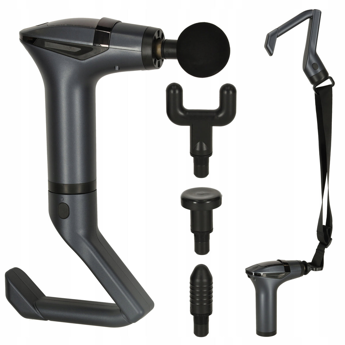 Massager Vibration Gun Rechargeable 5 Tips 12 Speeds