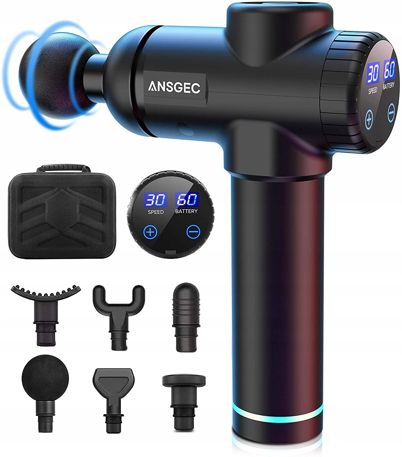 Massager gun MG 3 ANSGEC 6 heads