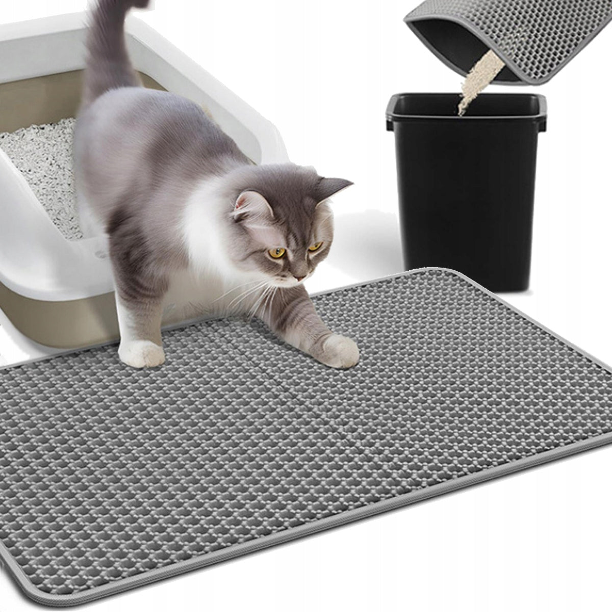 Mat Cuvette Pad Cat Wiper For Litter BiL2 Grey 50x40 Manufacturer code BiL545