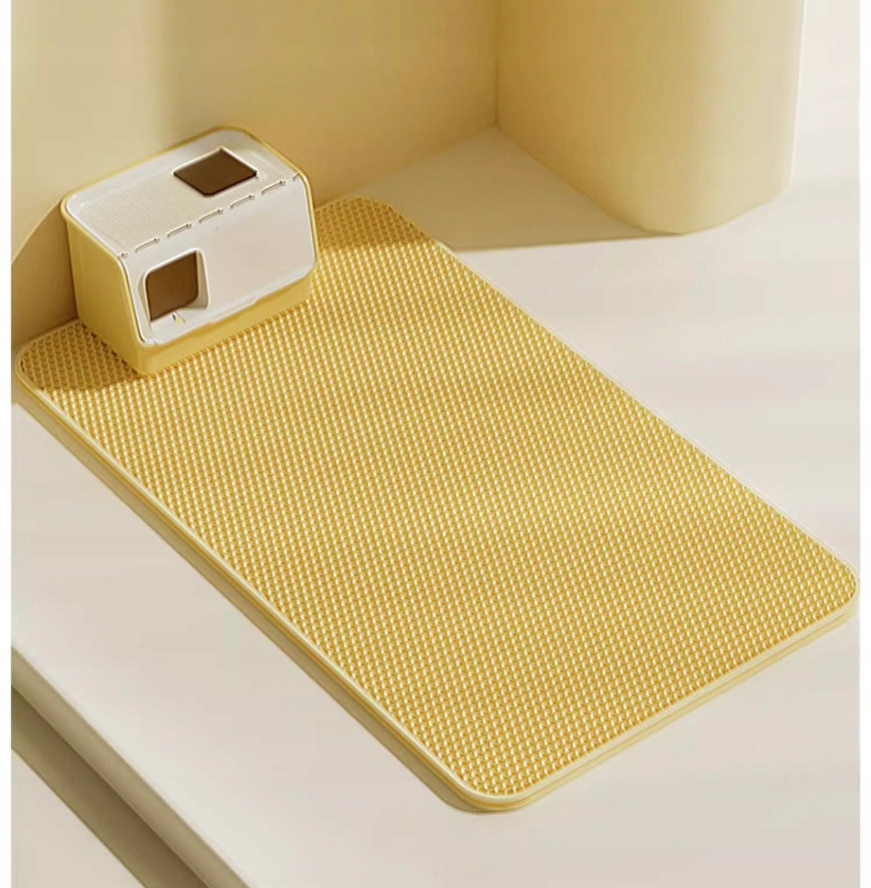Mat litter box wiper 75x55 honey Practical solution for litter! Brand SIEMIEC