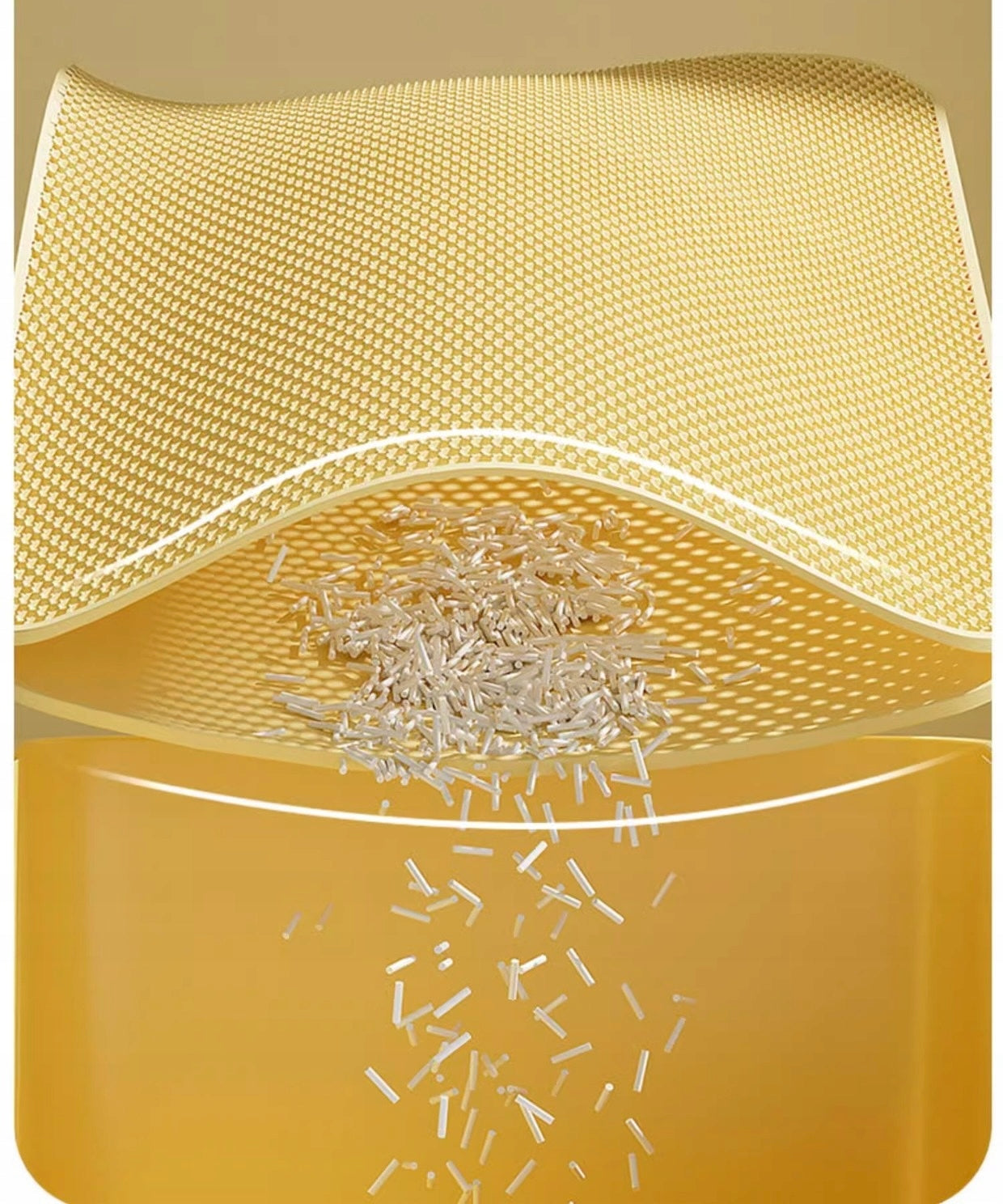 Mat litter box wiper 75x55 honey Practical solution for litter! Model SIEMIEC Mata pod kuwete 8