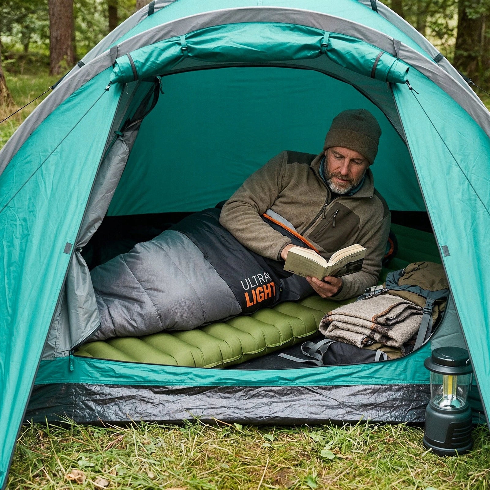 Mat with built-in pump NILS CAMP NC4402 green Manufacturer code 15-05-066