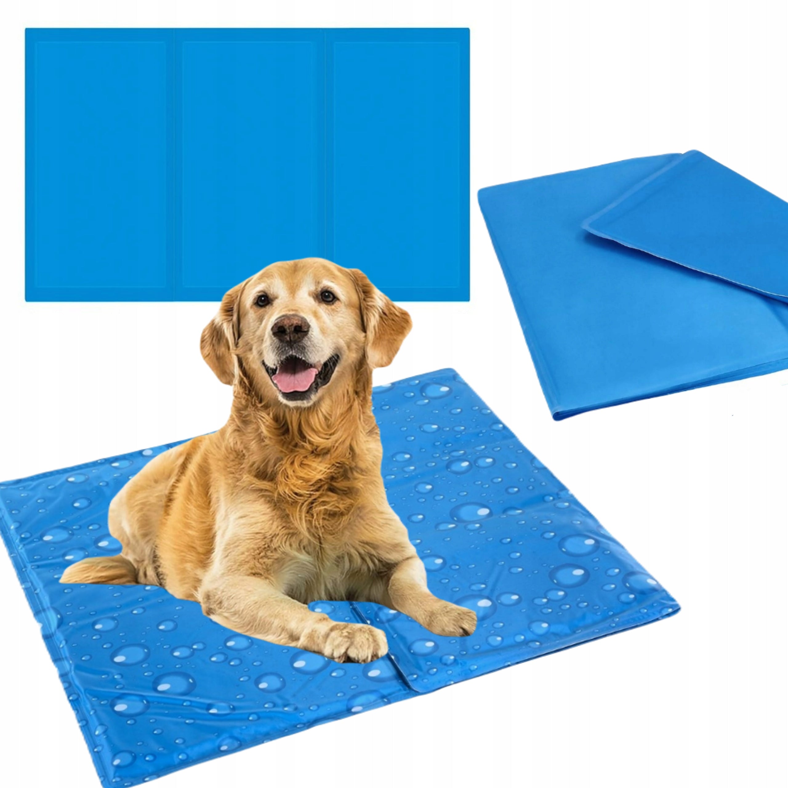 Mata dla psa Żelowa chłodząca dla zwierząt 90 cm x 50 cm pies kot królik