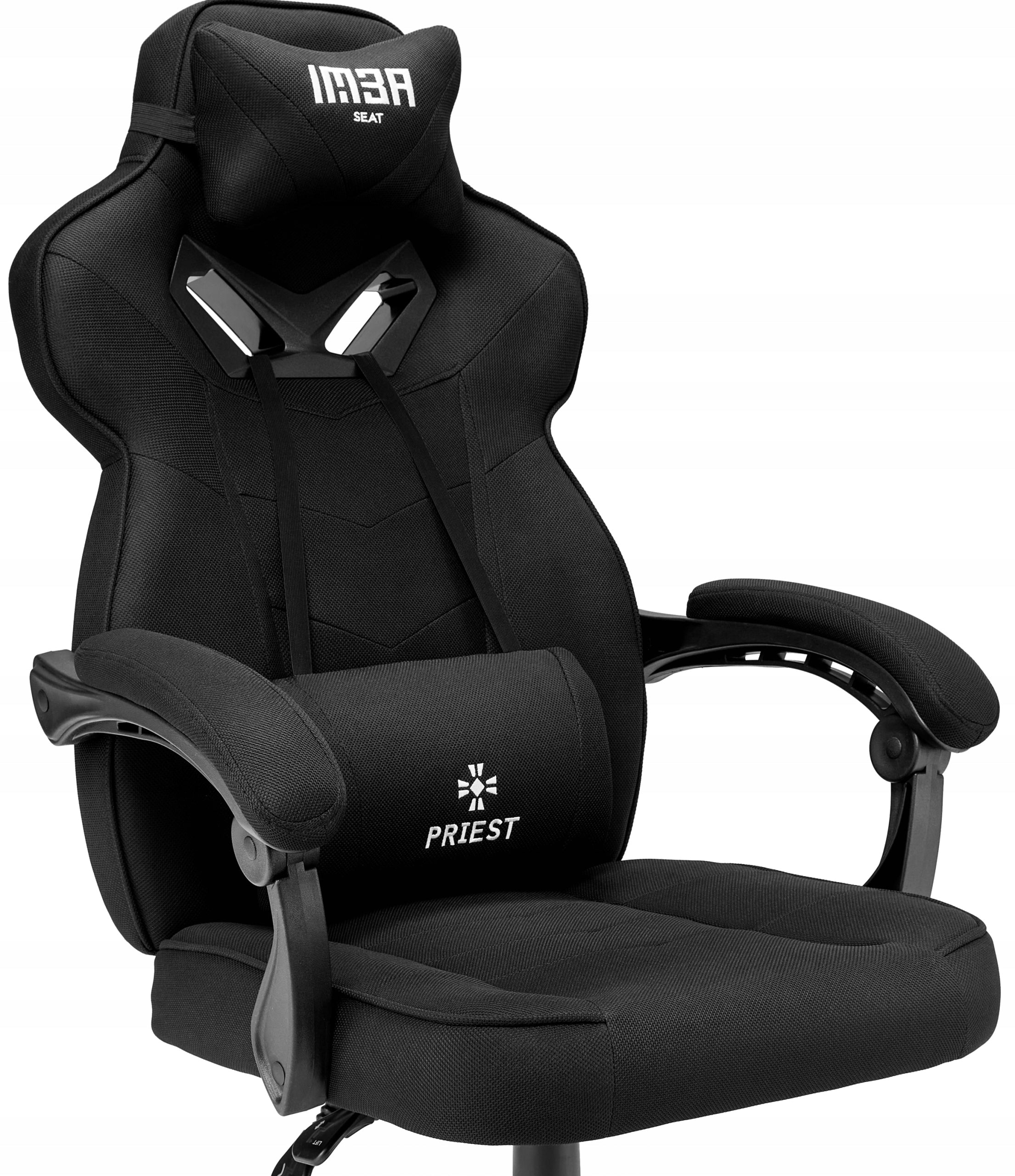 Material Gaming Chair Office Player Chair - Fabric Black Packaging status original