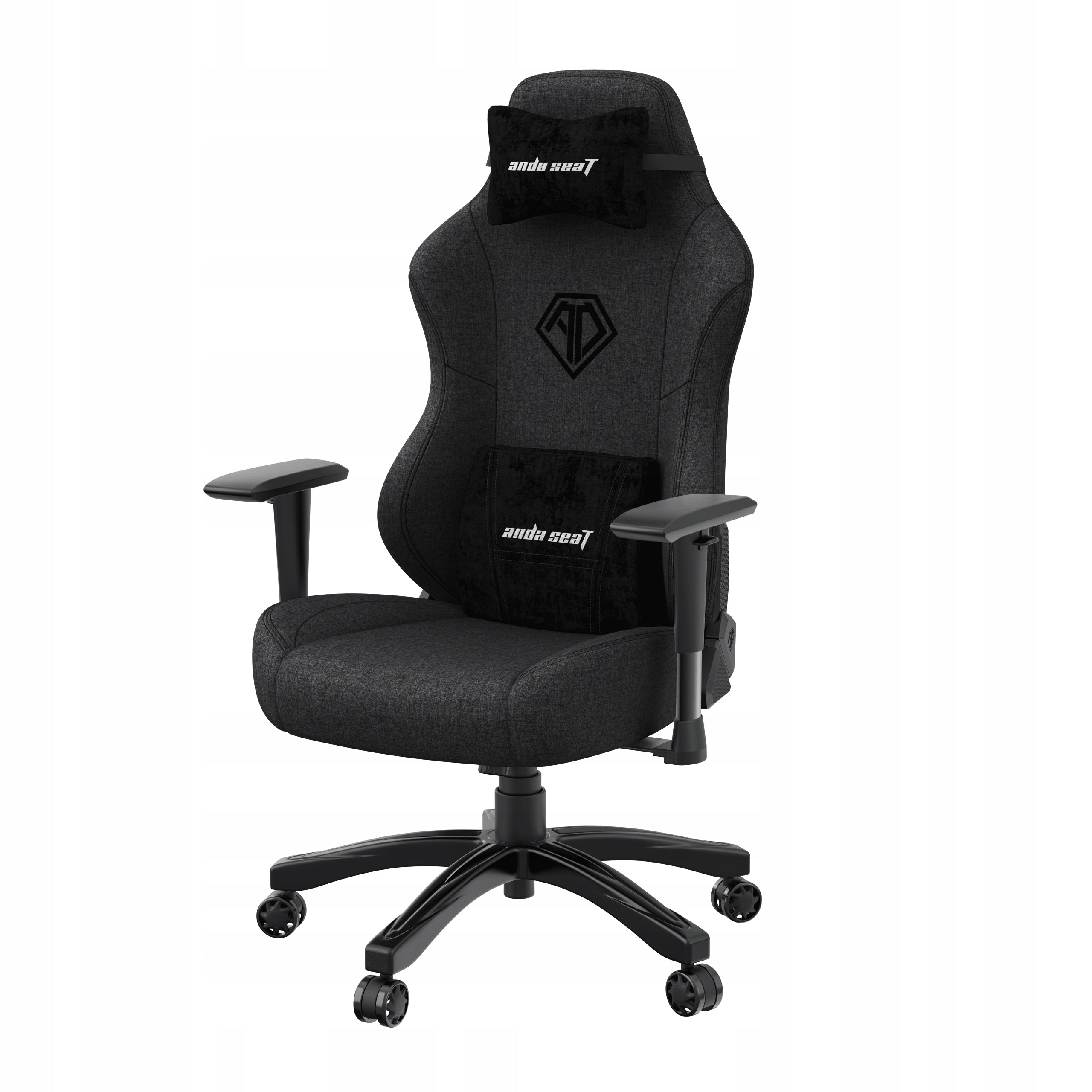 Material gaming chair Anda Seat Phantom 3 L dark grey swivel Additional functions swing option lumbar cushion headrest cushion armrest adjustment folding option